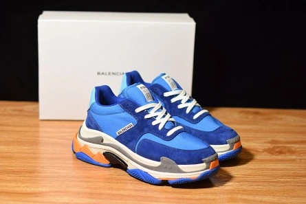 Fair-priced Balenciaga Triple S Blue Orange 483565 W06E1 1022 Durable 8594
