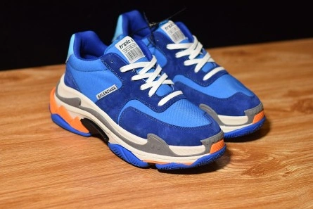 Fair-priced Balenciaga Triple S Blue Orange 483565 W06E1 1022 Durable 8594