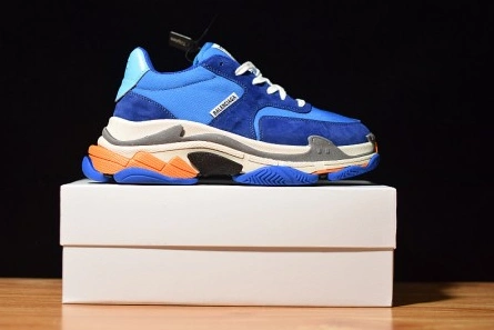 Fair-priced Balenciaga Triple S Blue Orange 483565 W06E1 1022 Durable 8594