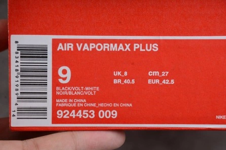 Pricetag-smart BestValue 2743 Nike Air VaporMax Plus Black Volt 924453-009