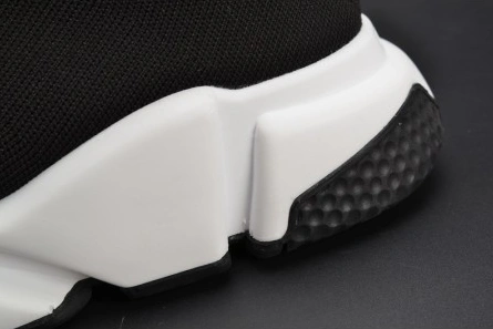 Fashion duplicate BestValue 3190 Balenciaga Stretch Mesh High Top Sneaker Black White 454485 W05G0