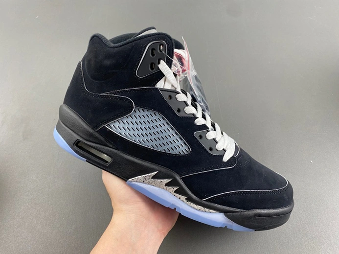 Designer inspired BestValue 7630 Air Jordan 5 “Black Metallic Reimagined” HF3975-001