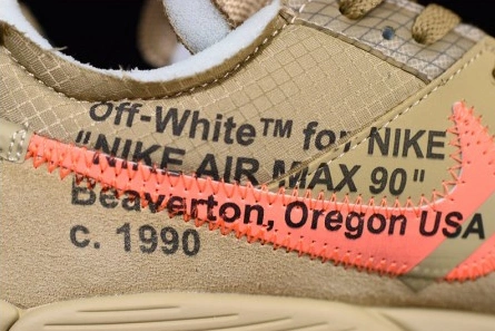 Designer inspired Bold 6764 Off-White Nike Air Max 90 Desert Ore AA7293-200