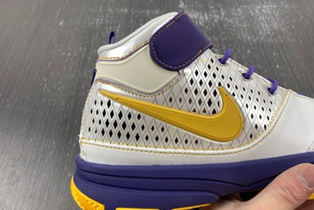 Mirror quality Breathable 3854 Nike Zoom Kobe 2 'Lakers Home'  316022-171