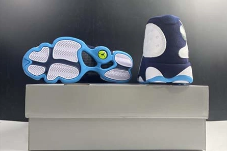 Breathable 412 Jordan 13 Retro Obsidian Powder Blue White 414571-144