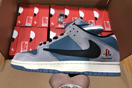 Top-grade copy Breathable 6079 Nike Dunk SB TRAVIS SCOTT PS X DUNK LOW CU1726-400