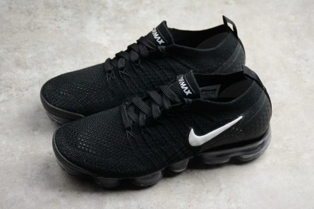 Clearance-priced Breathable 6504 Nike Air Vapormax Flyknit 2.0 Running Sneakers Black Grey mens 942842-001