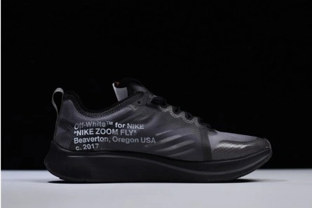 Fashion duplicate Bright 5453 Off-White Nike Zoom Fly Black AJ4588-001
