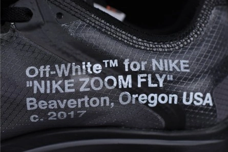 Fashion duplicate Bright 5453 Off-White Nike Zoom Fly Black AJ4588-001