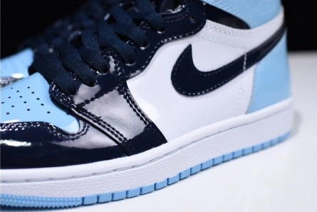 Parallel design Bright 6415 Air Jordan 1 UNC Blue Chill Patent   Leather CD0461-401