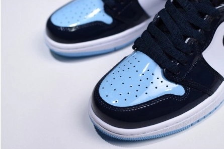 Parallel design Bright 6415 Air Jordan 1 UNC Blue Chill Patent   Leather CD0461-401