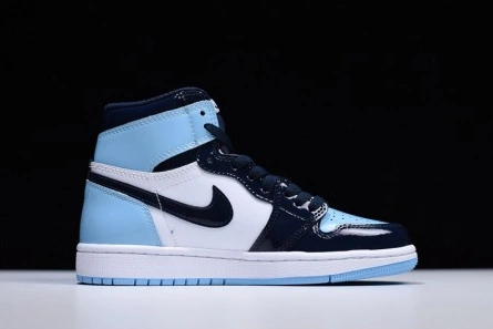 Parallel design Bright 6415 Air Jordan 1 UNC Blue Chill Patent   Leather CD0461-401