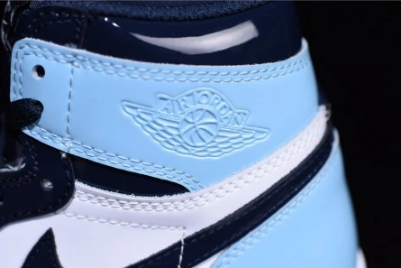 Parallel design Bright 6415 Air Jordan 1 UNC Blue Chill Patent   Leather CD0461-401