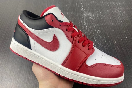 Mirror quality Classic 376 Jordan 1 Low Reverse Black Toe (W)  DC0774-160