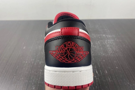 Mirror quality Classic 376 Jordan 1 Low Reverse Black Toe (W)  DC0774-160