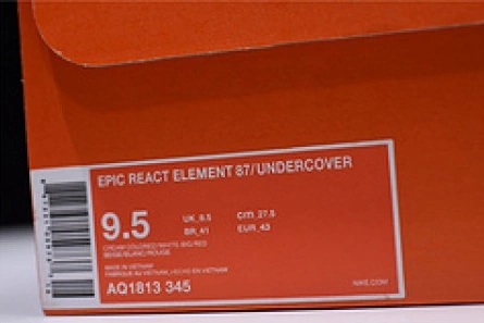 Price-wise Classic 6729 UNDERCOVER x Nike React Element 87 AQ1813-345
