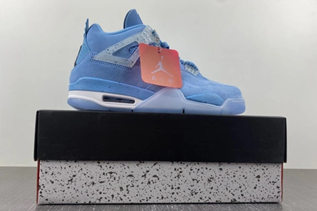 Master copy Comfortable 1518 Air Jordan 4 Retro UNC PE  AJ4 1032070