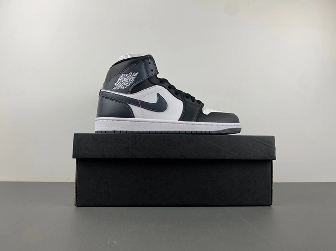 Comfortable 8310 Jordan 1 Mid Black White Iron Grey  DQ8426-001