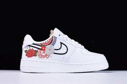 Everyday-priced Comfortable 8452 Nike Air Force 1 07 LNY QS Lunar New Year White  Flowers WOMENS  AJ8298-100