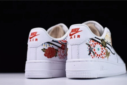 Everyday-priced Comfortable 8452 Nike Air Force 1 07 LNY QS Lunar New Year White  Flowers WOMENS  AJ8298-100