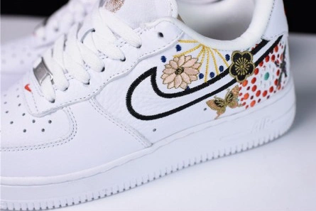 Everyday-priced Comfortable 8452 Nike Air Force 1 07 LNY QS Lunar New Year White  Flowers WOMENS  AJ8298-100