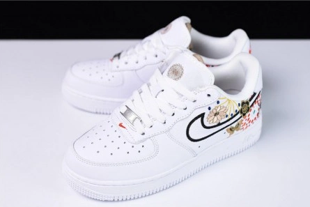 Everyday-priced Comfortable 8452 Nike Air Force 1 07 LNY QS Lunar New Year White  Flowers WOMENS  AJ8298-100