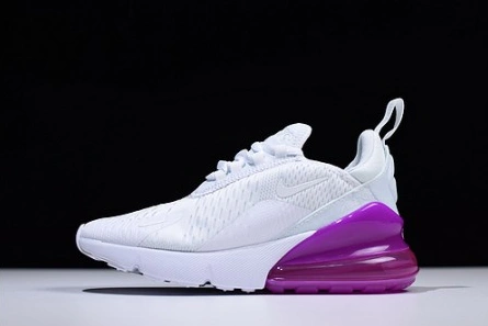 Comfortable 9594 Nike womens  Air Max 270 white purple AH6789 106