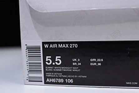 Economical Comfortable 9594 Nike womens  Air Max 270 white purple AH6789 106