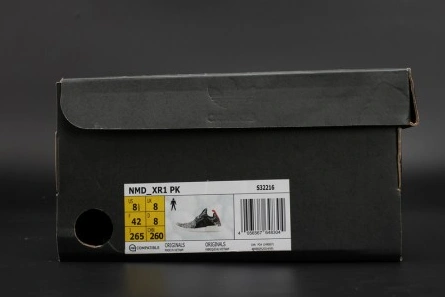 Mirror quality Compact 3302 Adidas NMD XR1 PK PrimeKnit Black Gray Glitch Boost S32216