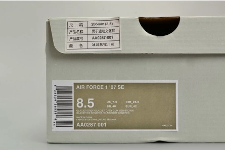 Price-wise Compact 9860 Nike Air Force 1 '07 SE Low Sizes Glacier Grey Gum AA0287 001