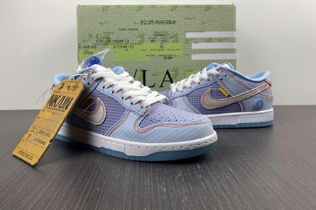 Premium replica Cozy 332 Nike Dunk Low Union Passport Pack Blue  DJ9649-400