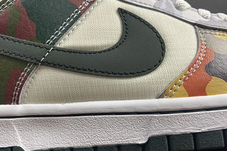 Style match Durable 2852 Nike Dunk Low SE Sail Multi-Camo  DH0957-100