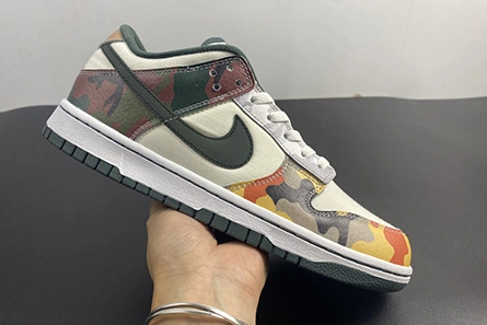 Style match Durable 2852 Nike Dunk Low SE Sail Multi-Camo  DH0957-100