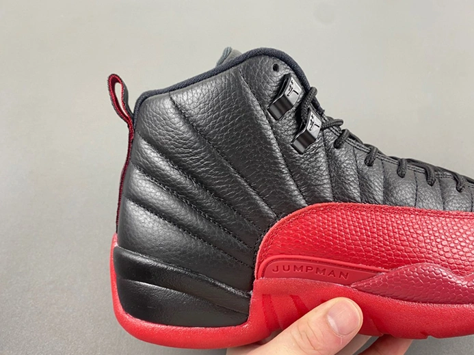 Clearance-priced Durable 6463 AIR JORDAN 12 “FLU GAME” Black Varsity Red mens 130690-002