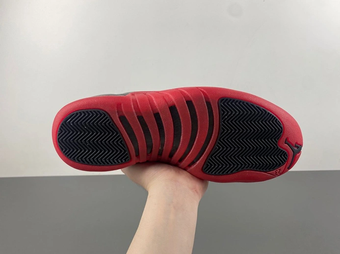 Clearance-priced Durable 6463 AIR JORDAN 12 “FLU GAME” Black Varsity Red mens 130690-002