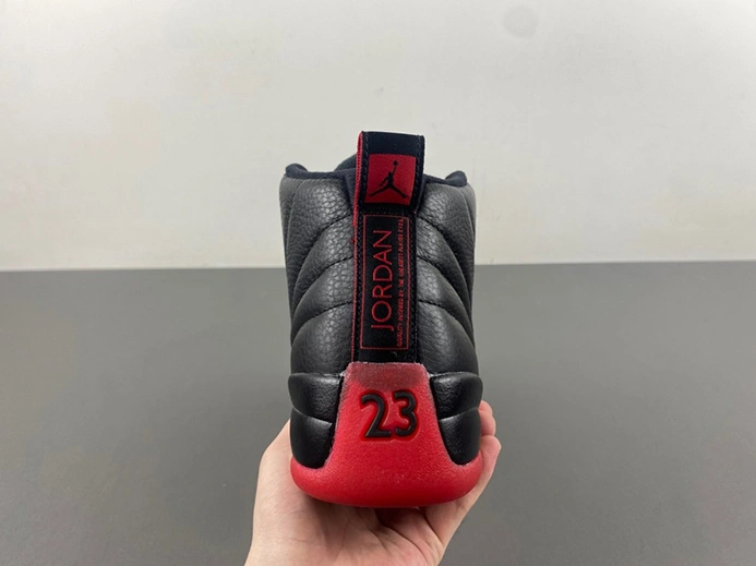 Clearance-priced Durable 6463 AIR JORDAN 12 “FLU GAME” Black Varsity Red mens 130690-002