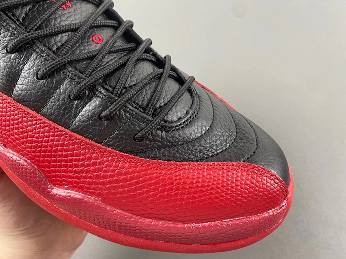 Clearance-priced Durable 6463 AIR JORDAN 12 “FLU GAME” Black Varsity Red mens 130690-002