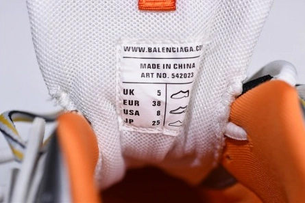 Entry-level luxury Durable 9191 Balenciaga Sneaker Tess.s.Gomma W06G0 2001 ORANGE WHITE