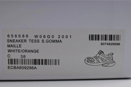 Entry-level luxury Durable 9191 Balenciaga Sneaker Tess.s.Gomma W06G0 2001 ORANGE WHITE