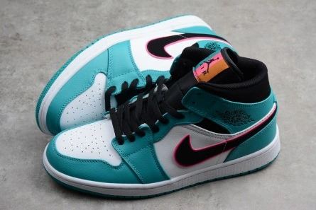 Premium replica EasyMatch 6387 Air Jordan 1 Mid South Beach 852542-306