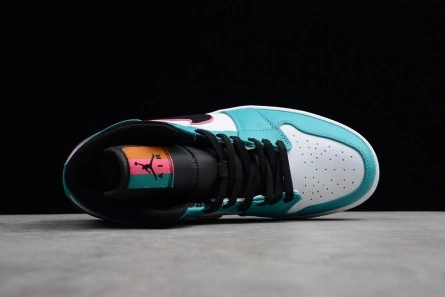 Premium replica EasyMatch 6387 Air Jordan 1 Mid South Beach 852542-306