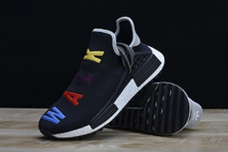 Mirror quality Efficient 1002 Pharrell x Adidas NMD Hu Tri-Color Black Running shoes 114970010