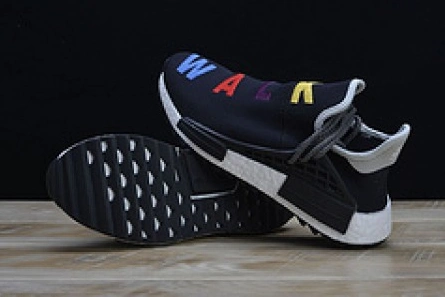 Mirror quality Efficient 1002 Pharrell x Adidas NMD Hu Tri-Color Black Running shoes 114970010