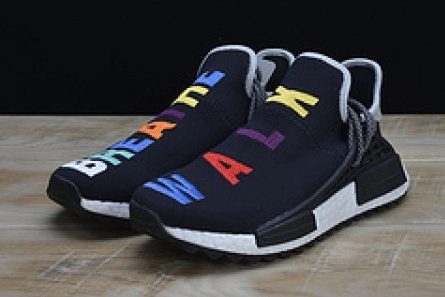 Mirror quality Efficient 1002 Pharrell x Adidas NMD Hu Tri-Color Black Running shoes 114970010