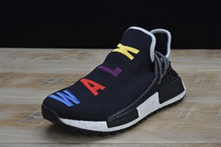 Mirror quality Efficient 1002 Pharrell x Adidas NMD Hu Tri-Color Black Running shoes 114970010