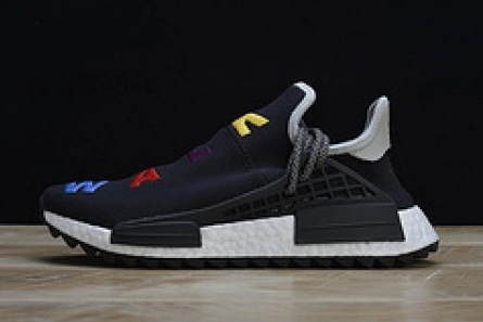Efficient 1002 Pharrell x Adidas NMD Hu Tri-Color Black Running shoes 114970010
