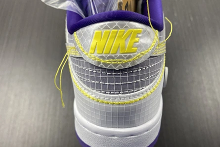 Premium replica Efficient 1644 Nike Dunk Low Union Passport Pack Grey Purple  DJ9649-500