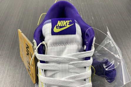 Premium replica Efficient 1644 Nike Dunk Low Union Passport Pack Grey Purple  DJ9649-500