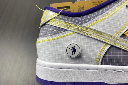 Premium replica Efficient 1644 Nike Dunk Low Union Passport Pack Grey Purple  DJ9649-500