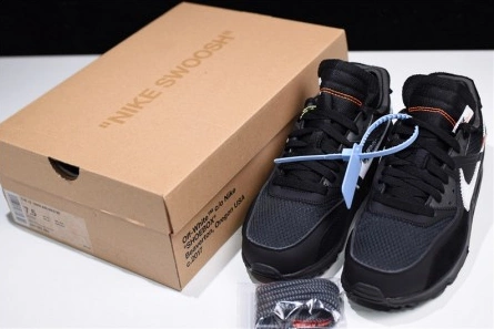 Marked-down Efficient 7726 Off-White Nike Air Max 90 Black Cone White AA7293-001